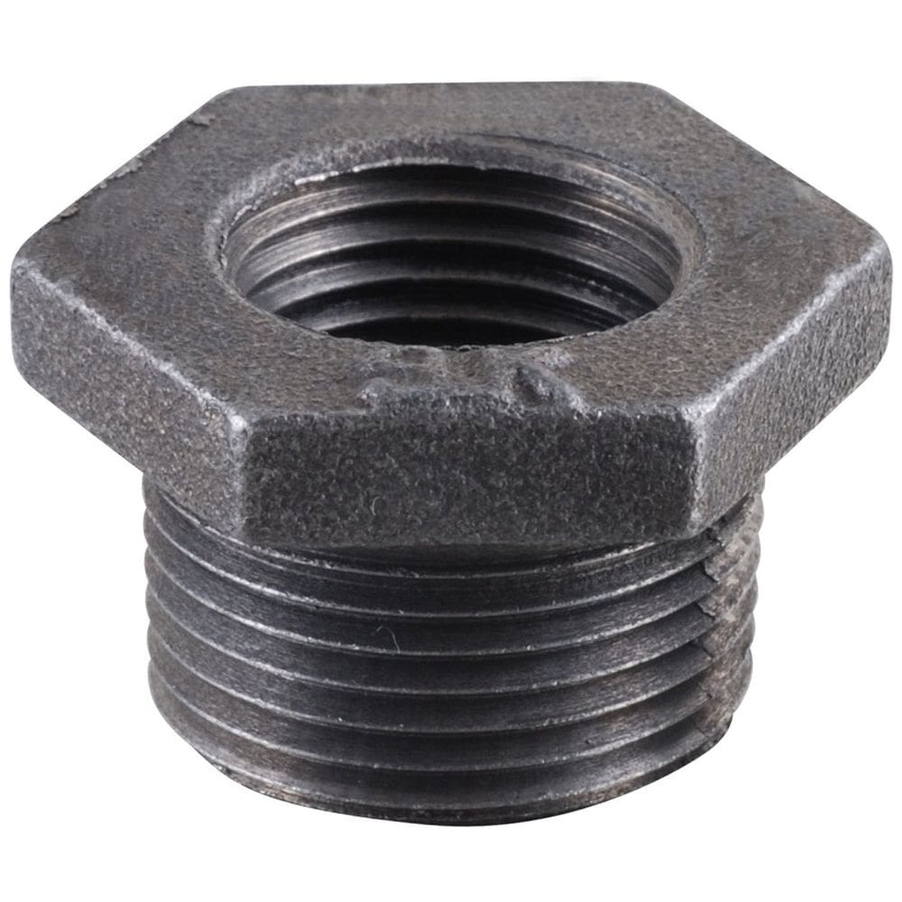 Bucha hexagonal LDR Industries 1,9 cm A x 1 cm W preta