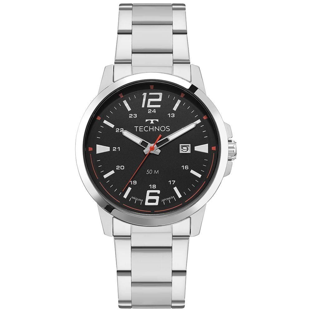 Relógio Technos Masculino Racer Basico Prata - 2115ucm-1p