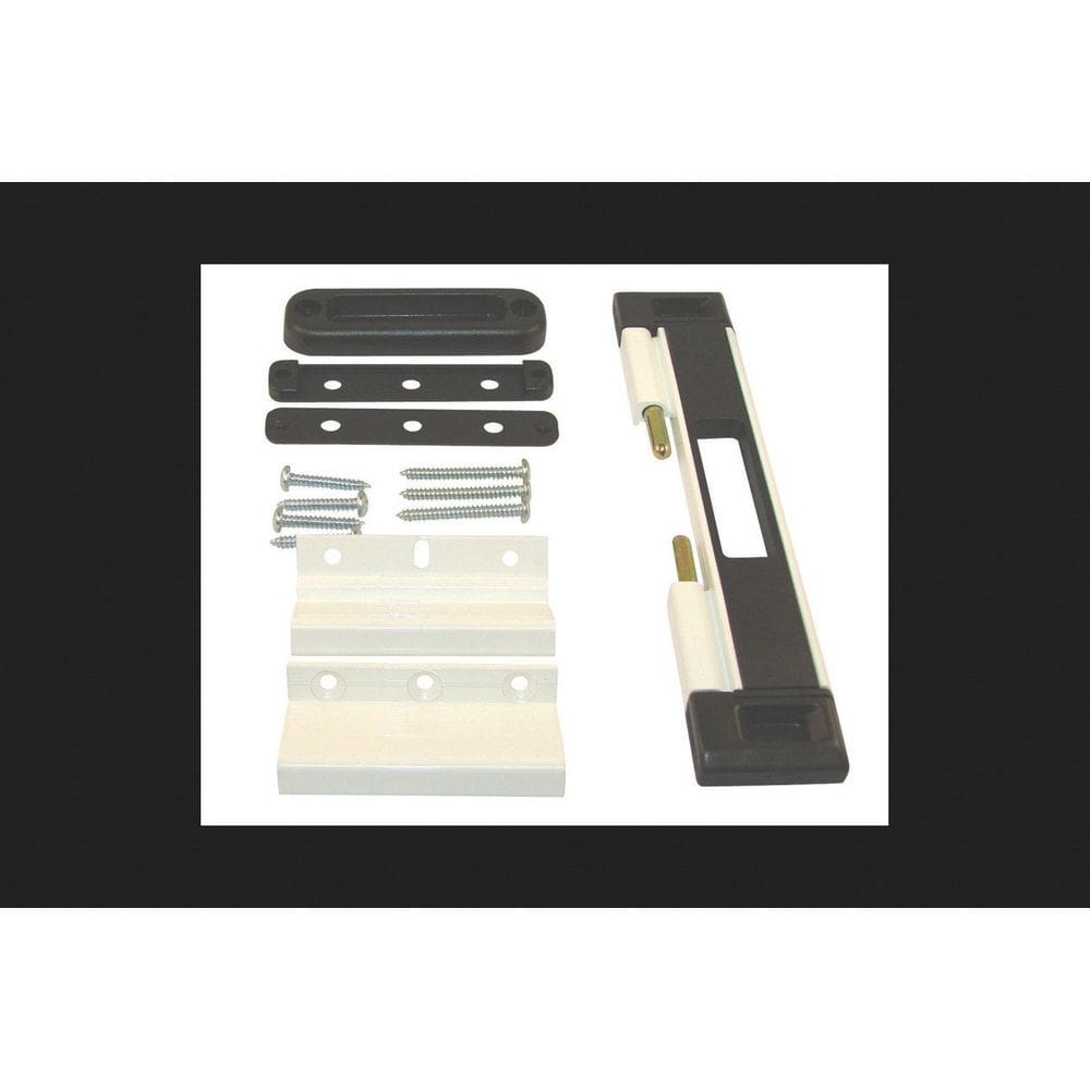 Porta deslizante branca com fechadura Barton Kramer Cal Double Lock