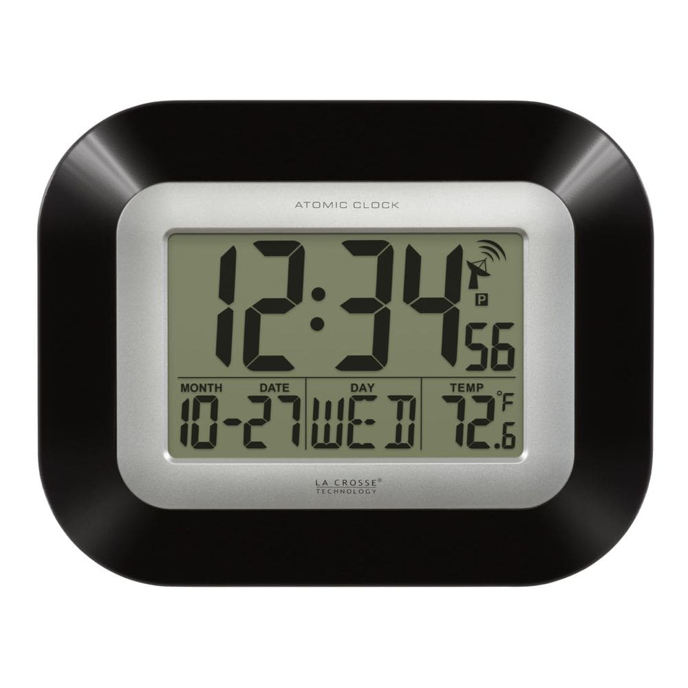 Relógio de parede La Crosse Technology WT-8005U-B-INT Atomic Black