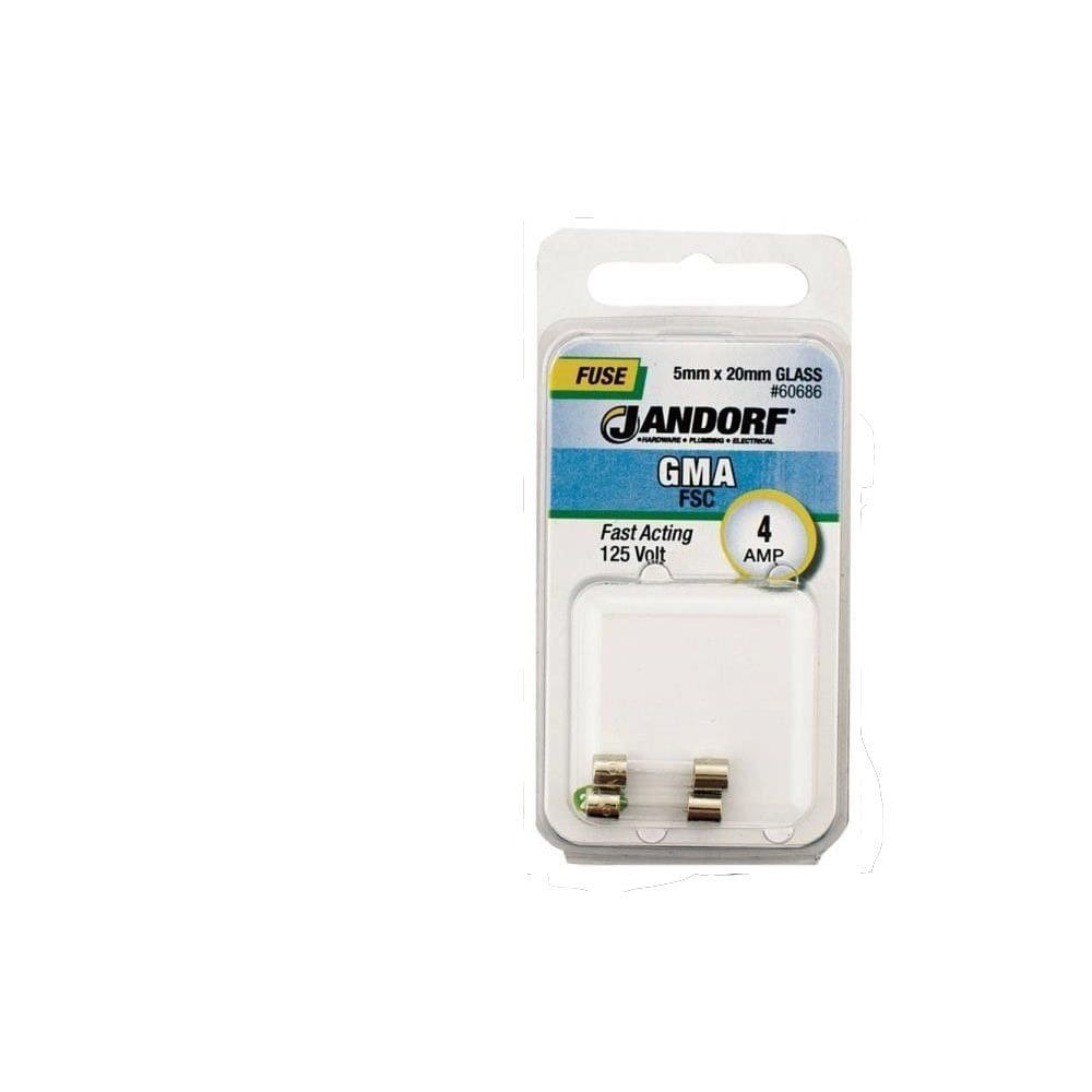 Fusível Jandorf 60686 GMA 5x20mm 4A 125V de ação rápida