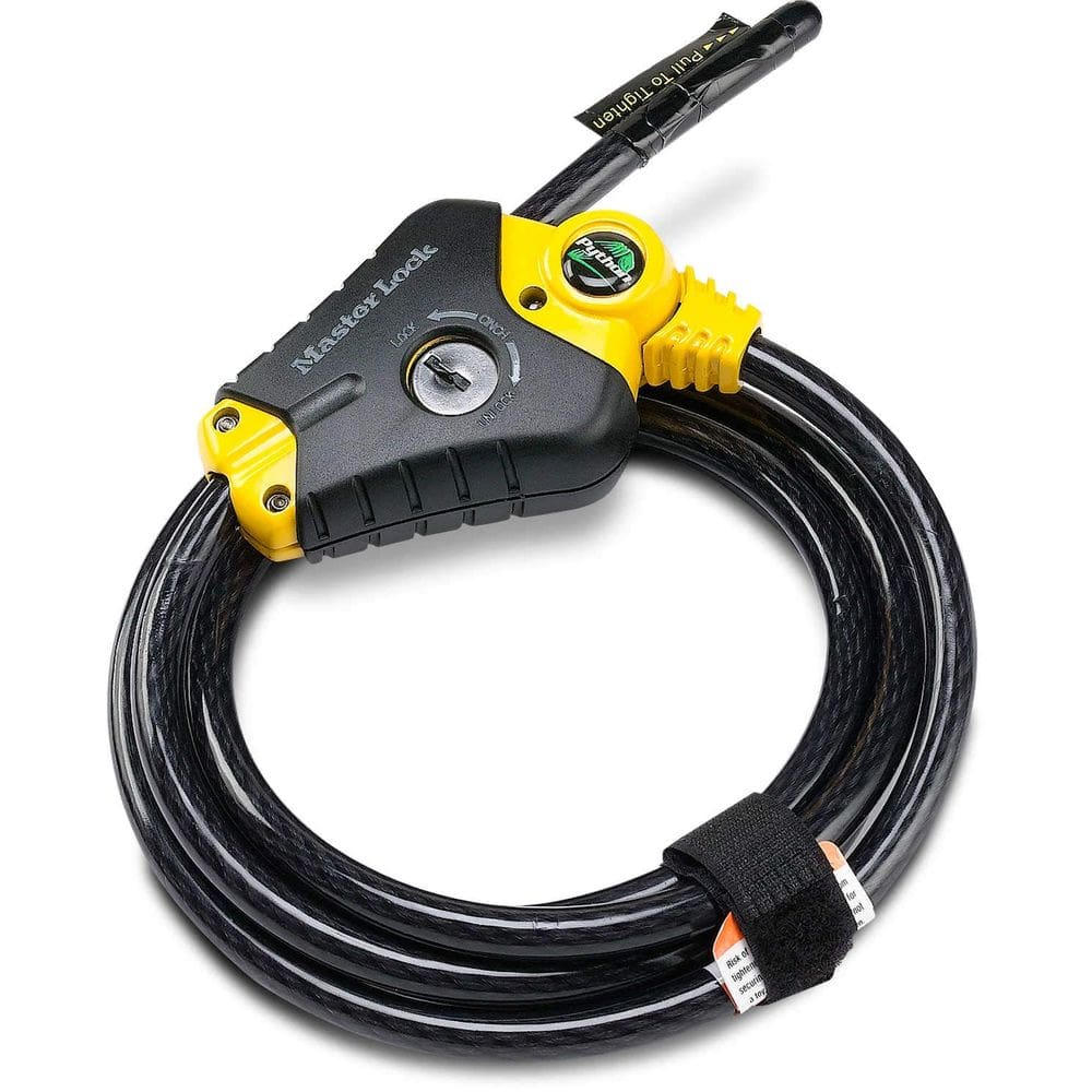 Fechadura de cabo Master Lock 8413DPF Python 1,8 m x 10 mm preto/amarelo