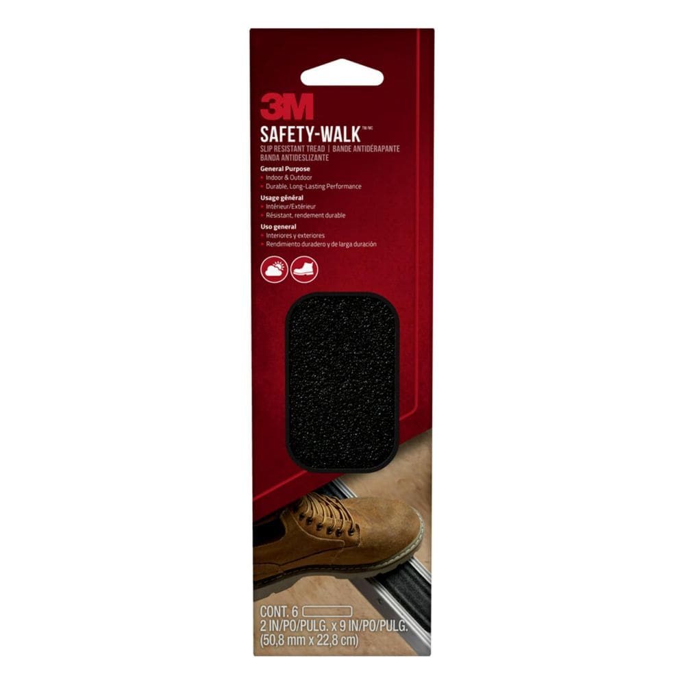 Fita adesiva 3M Safety-Walk 5x23 cm 6 tiras preta