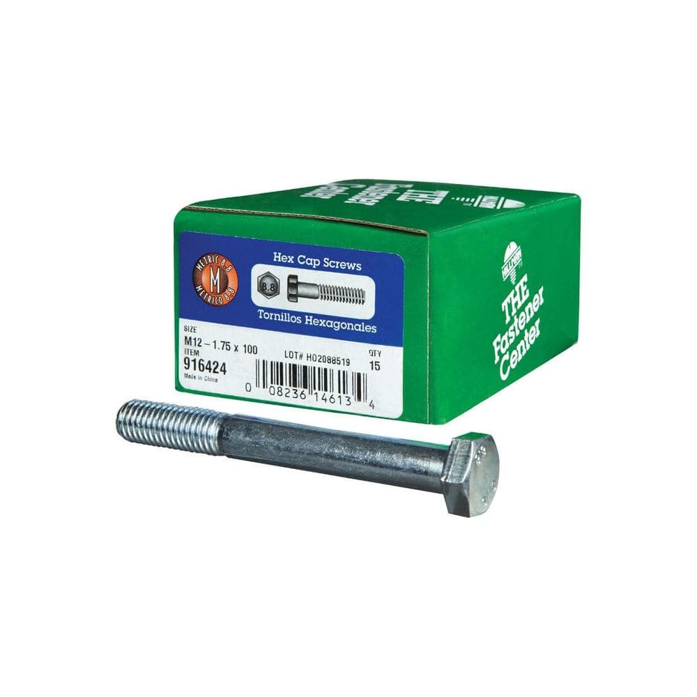 Parafuso Hillman M12-1,75 x 100 mm Grau 8.8 Caixa de zinco 15