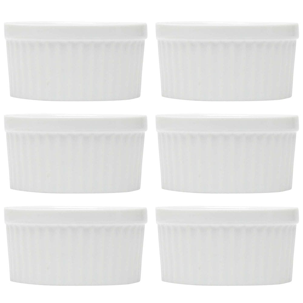 Conjunto de 6 Ramequins Classic de Porcelana 155ml - Lyor