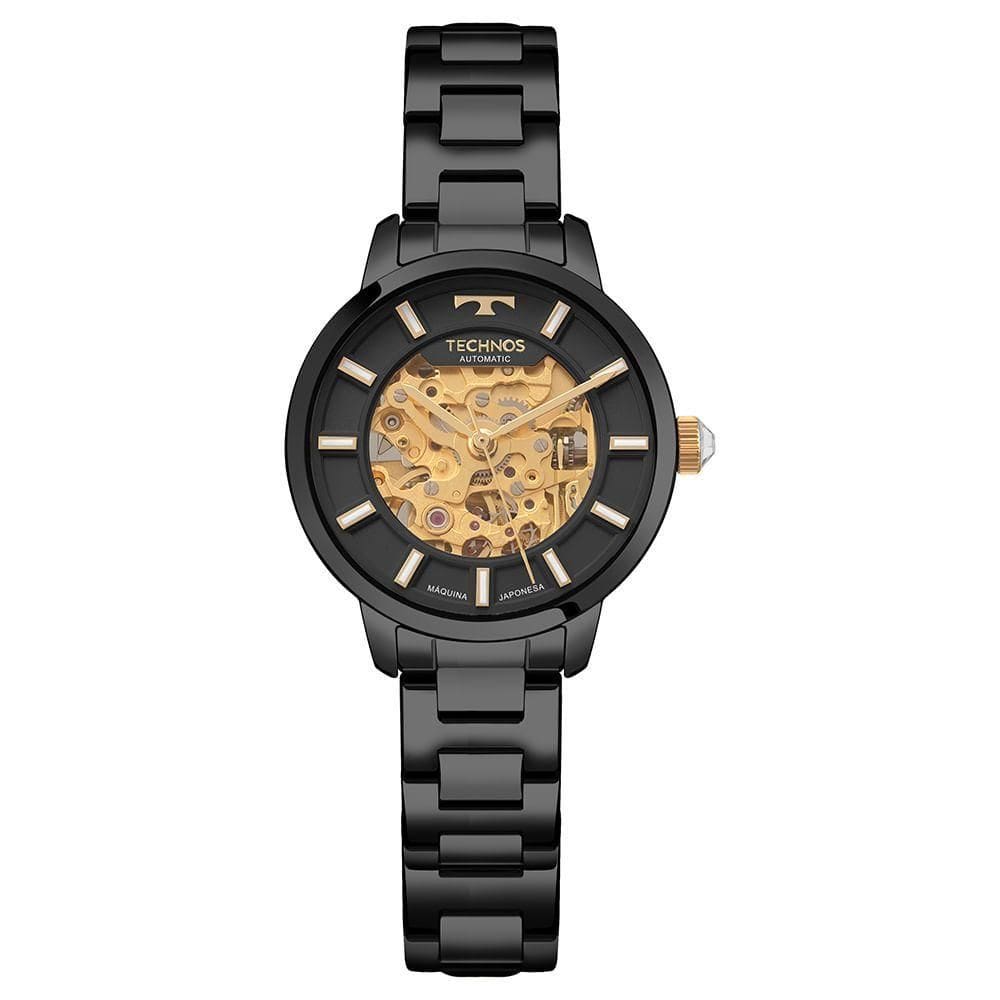 Relógio Technos Feminino Automatico Preto - 8n24ap-1p