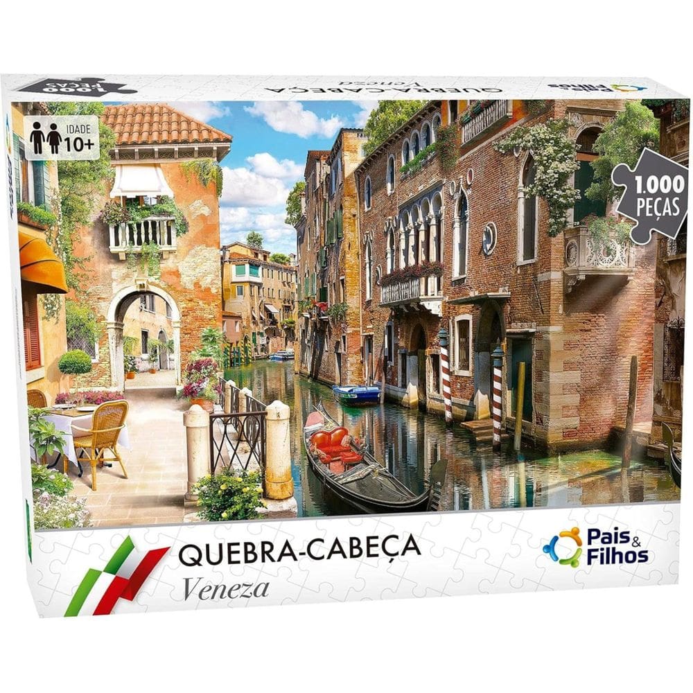 Quebra-cabeça 1000 Peças Veneza Pais e Filhos