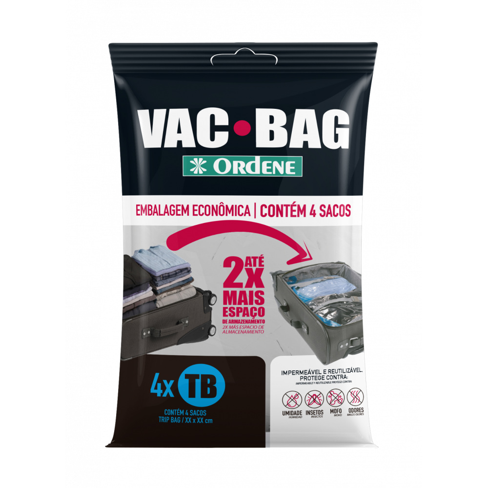 Conjunto 4 Trip Bags a Vacuo 60x40 Cm Ordene