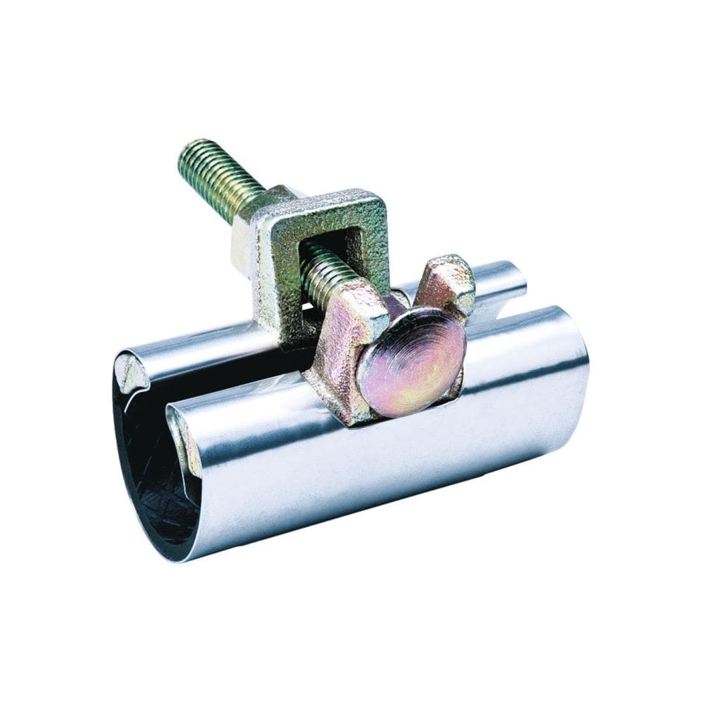 Braçadeira de reparo de tubos B. brinquedos de 3/4 em aço inoxidável galvanizado