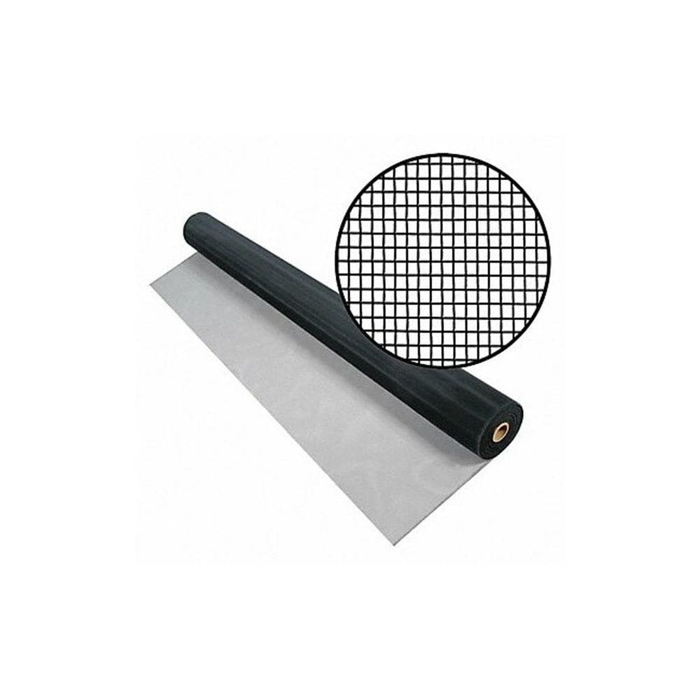 Pano de tela de janela Phifer 24x30m Alumínio Preto 18x16 Mesh