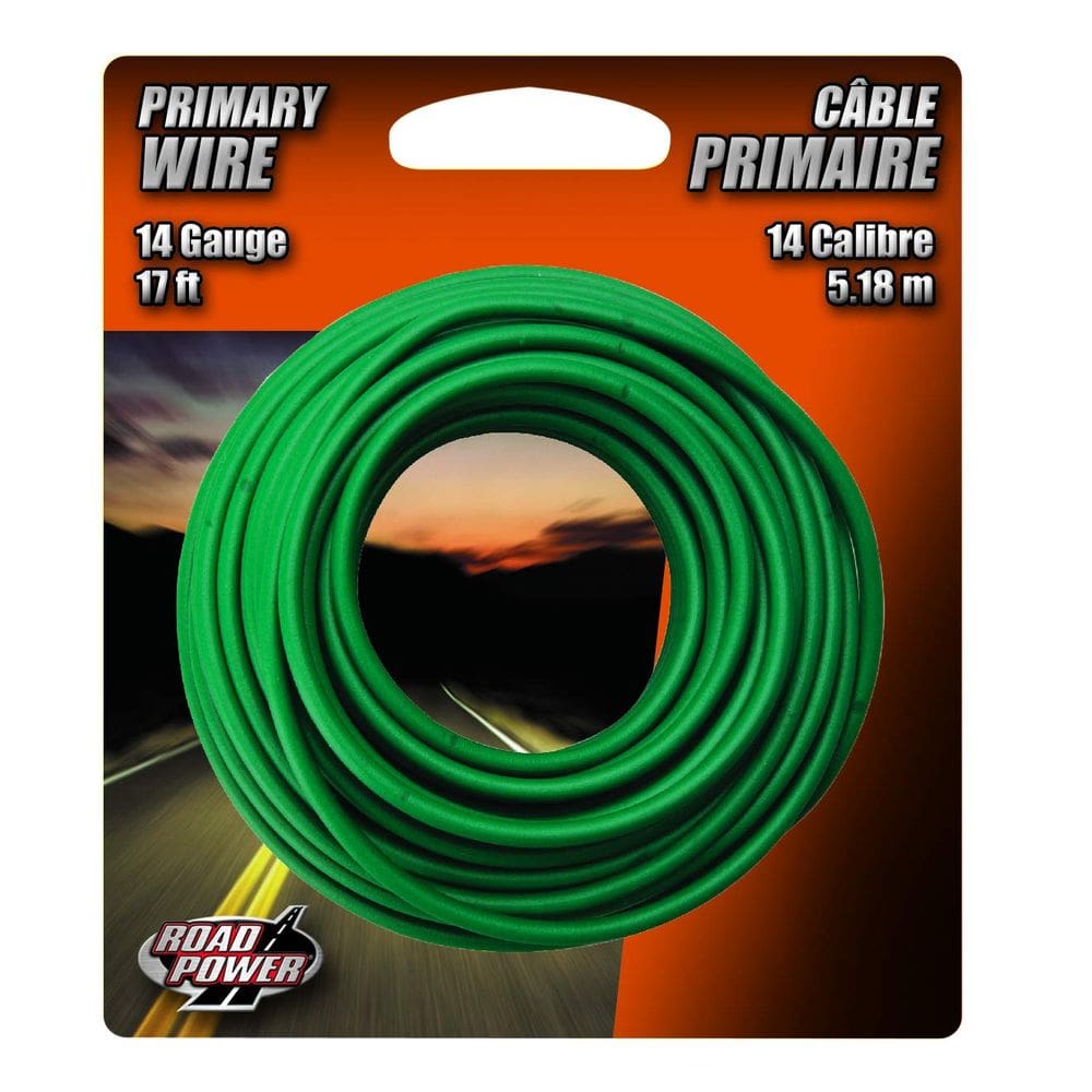 Fio automotivo Coleman Cable 14 Gauge Copper 5,2 m verde