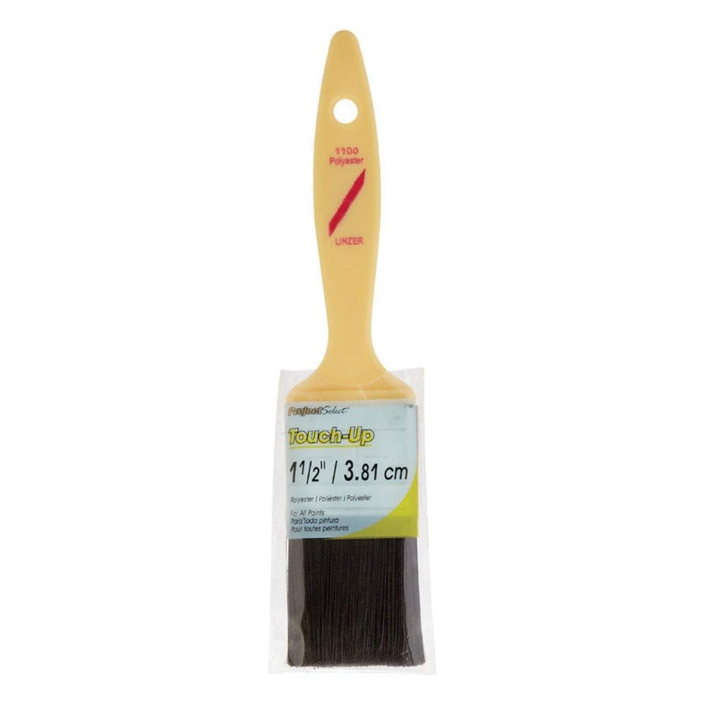 Pincel Linzer de 3,8 cm de poliéster plano para todas as tintas