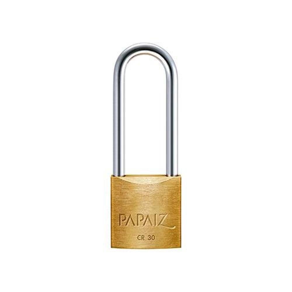 Cadeado Papaiz Haste Longa 30-50mm Em Aço Inox, Zamac, Latão E Aço Carbono