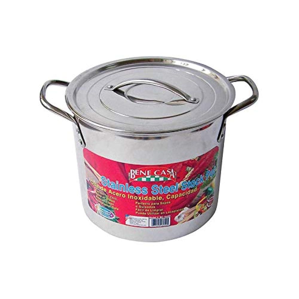 Vaso de estoque Bene Casa 11.4L em aço inoxidável 23x19cm
