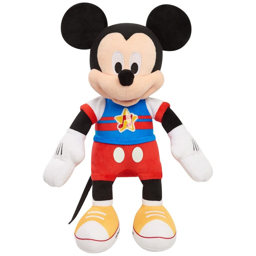 Pelúcia Just Play Disney Junior Mickey Mouse 33cm com Sons e Canta Músicas +3 anos
