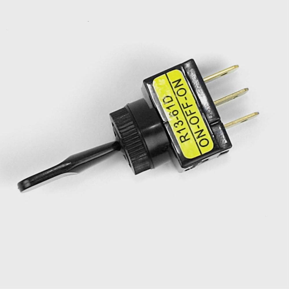 Interruptor seletor Jandorf SPDT preto liga/desliga durável