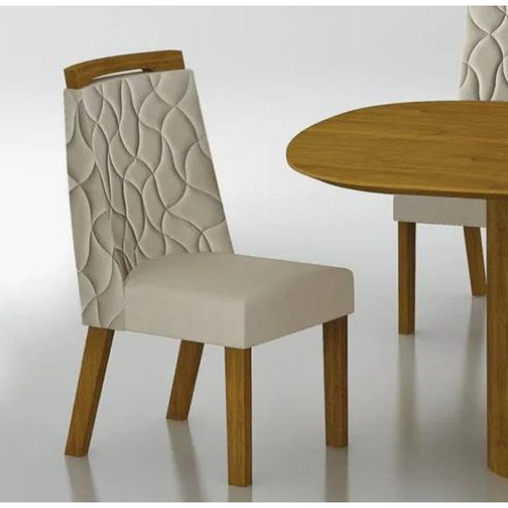 Cadeira Para mesa de Jantar 2 Unidades Dacota MDF - Leifer