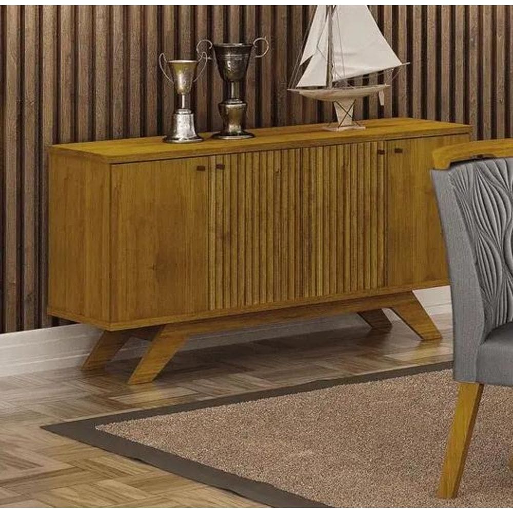 Buffet Ilhéus 4 Portas 1 Gaveta Freijó Decor Leifer