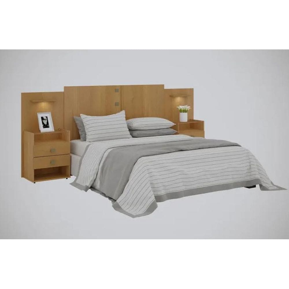 Cabeceira Casal/Queen Rubi 100%MDF Cinamomo - D Doro