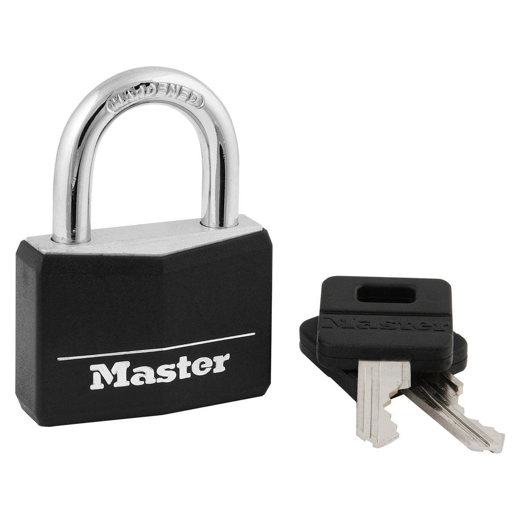 Cadeado Master Lock 141D coberto de vinil resistente às intempéries