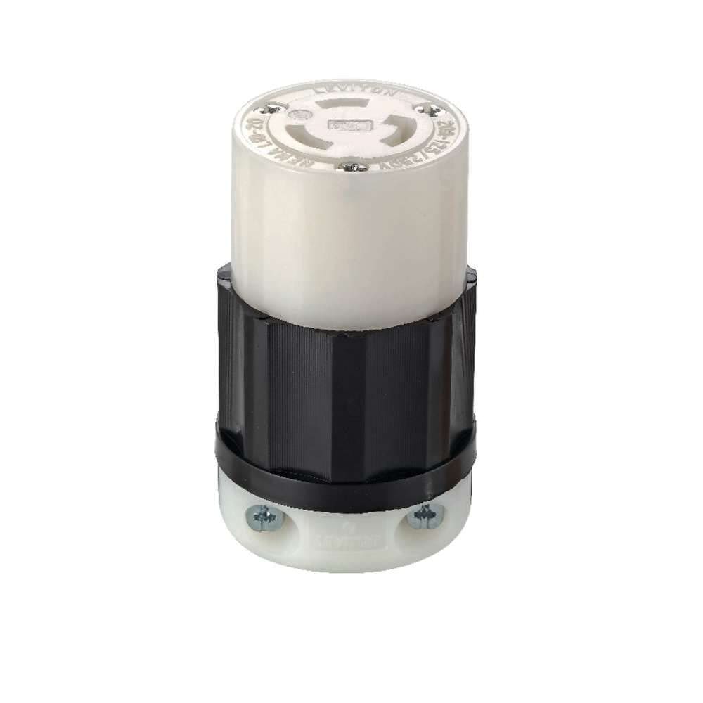 Plugue elétrico Leviton Conector de travamento não aterrado 20A 125/250V