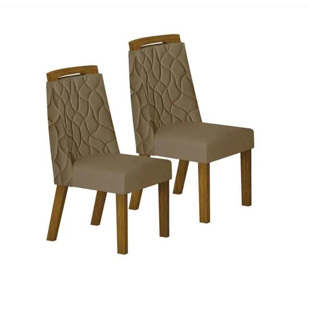 Cadeira Para mesa de Jantar 2 Unidades Dacota MDF - Leifer