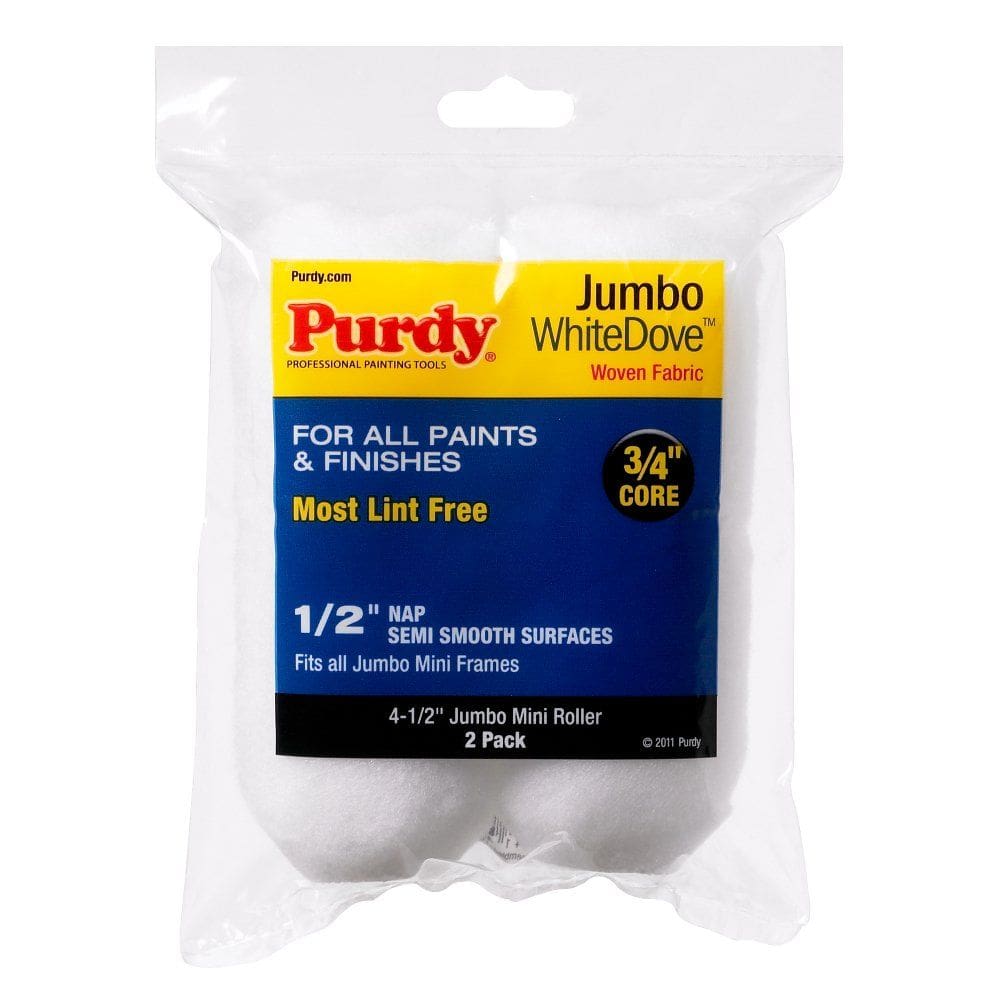 Tampa de rolo de pintura Purdy WhiteDove 11,5 cm x 1,3 cm, pacote com 2