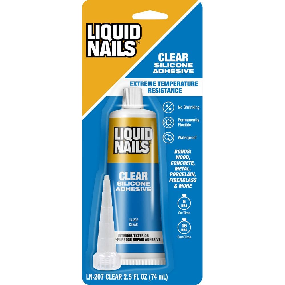 Adesivo líquido para unhas de silicone transparente 74 ml