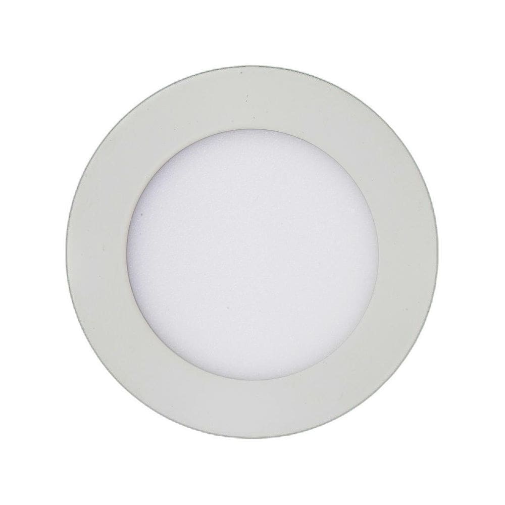 Painel Led Kian Redondo Sobrepor Branco 12W Bivolt 3000K - L