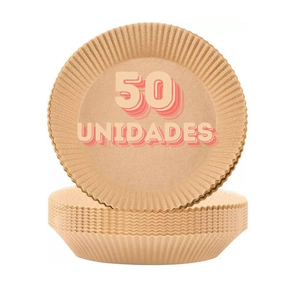 Kit Prático Com 50 Forros Descartáveis Para Airfryer 3 A 5 Litros - Cozinhe Sem Bagunça!