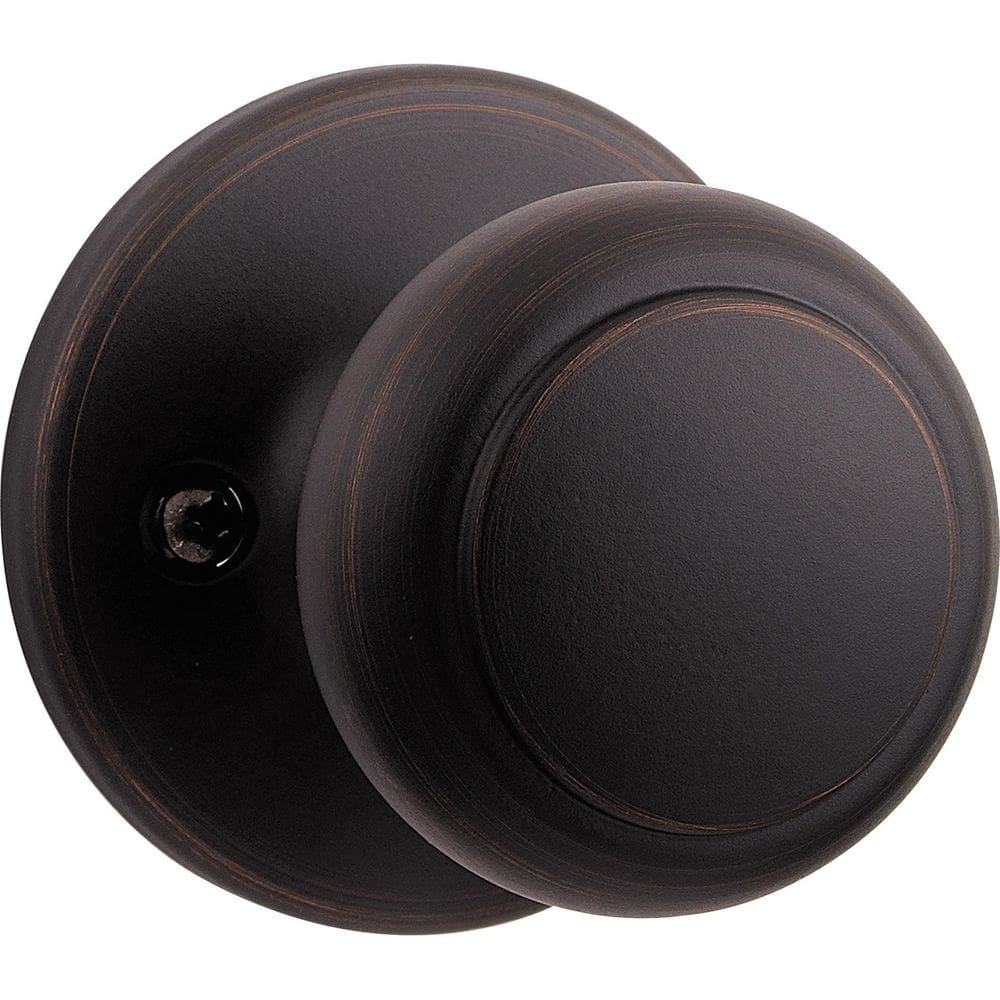 Maçaneta de porta fictícia Kwikset 94880-488 Venetian Bronze