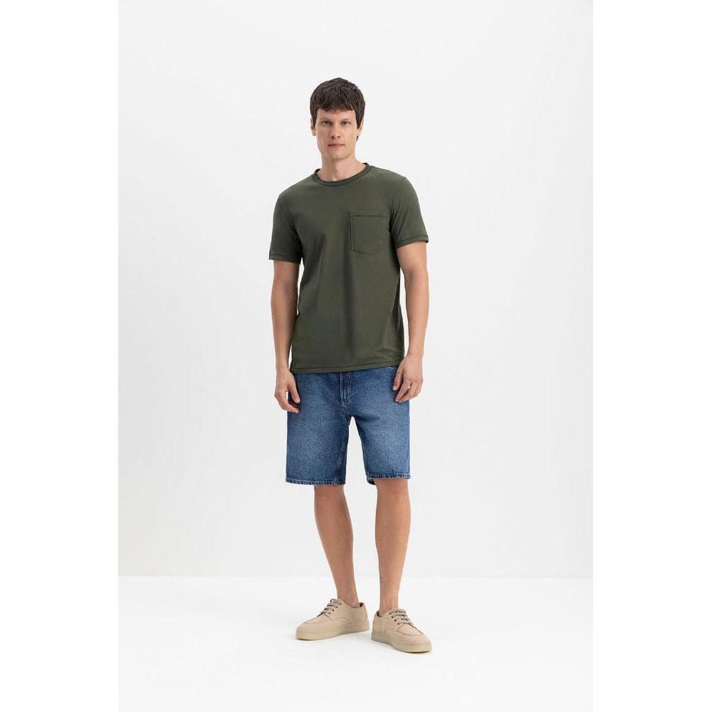 Camiseta masculina em malha essendi