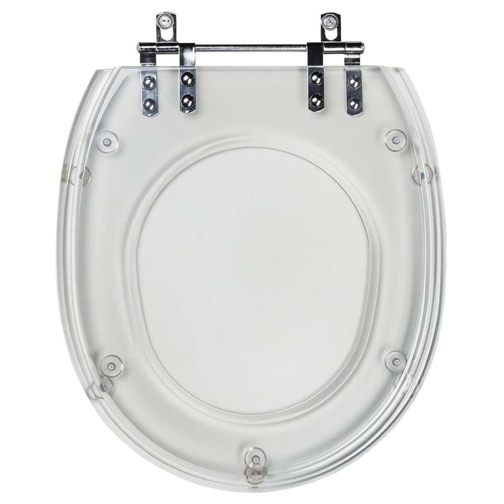 Tampa De Vaso Acrilico Transparente Aspen Para Bacia Deca 6lpf