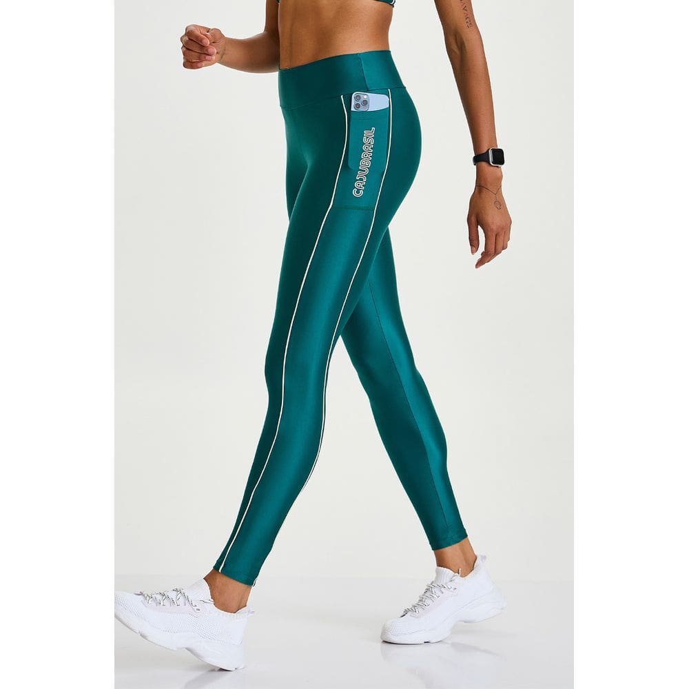 Legging Atletika c Bolso Lateral Cajubrasil Verde Galapagos