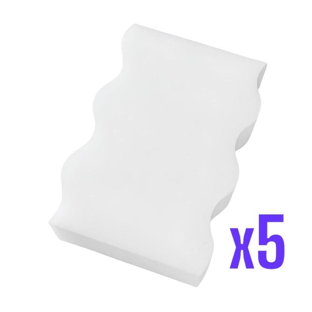 Pacote De 5 Esponjas De Melamina Para Limpeza Eficiente De Superfícies E Vidros