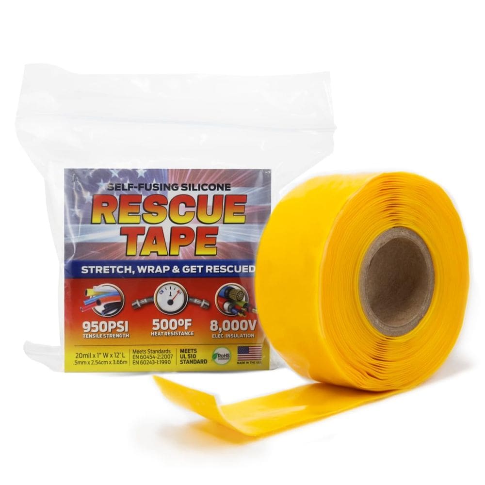 Silicone autofusível Rescue Tape Bond It 1 cm x 3,6 m amarelo