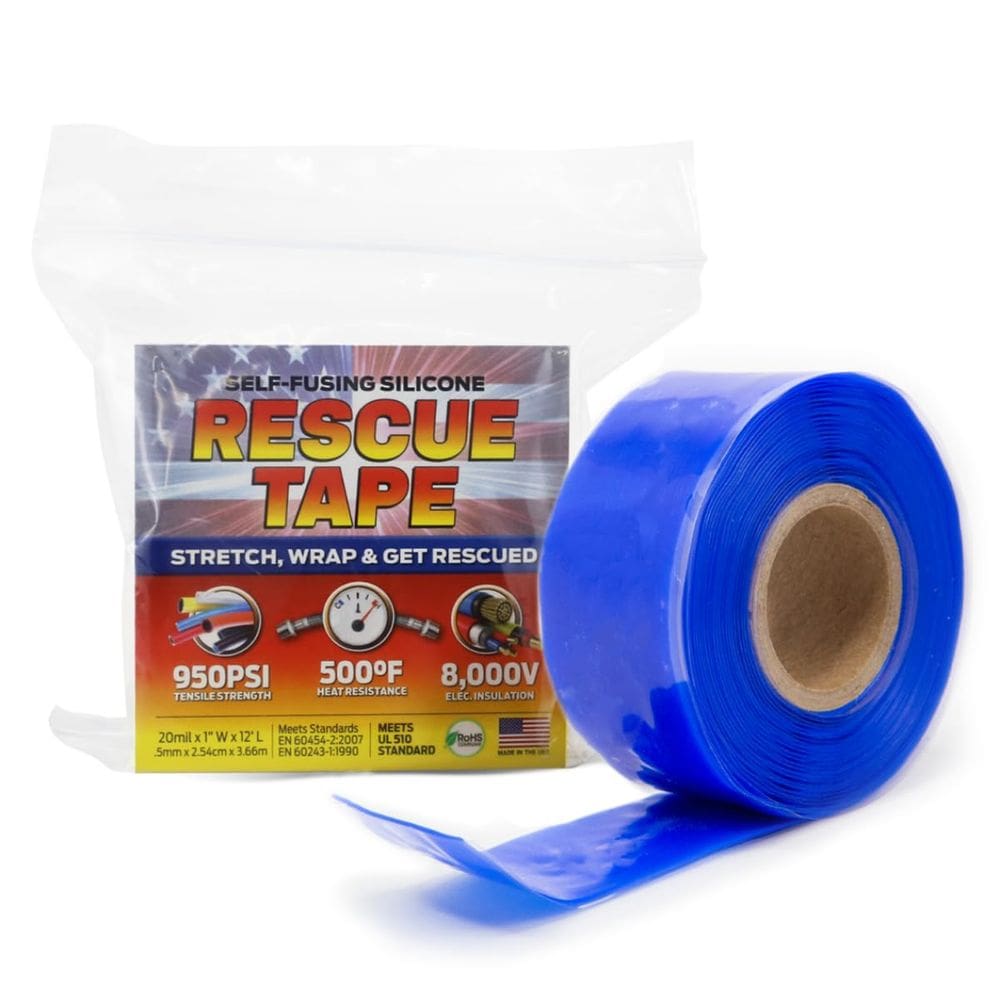 Silicone autofusível Rescue Tape Bond It de 1 cm x 3,6 m azul