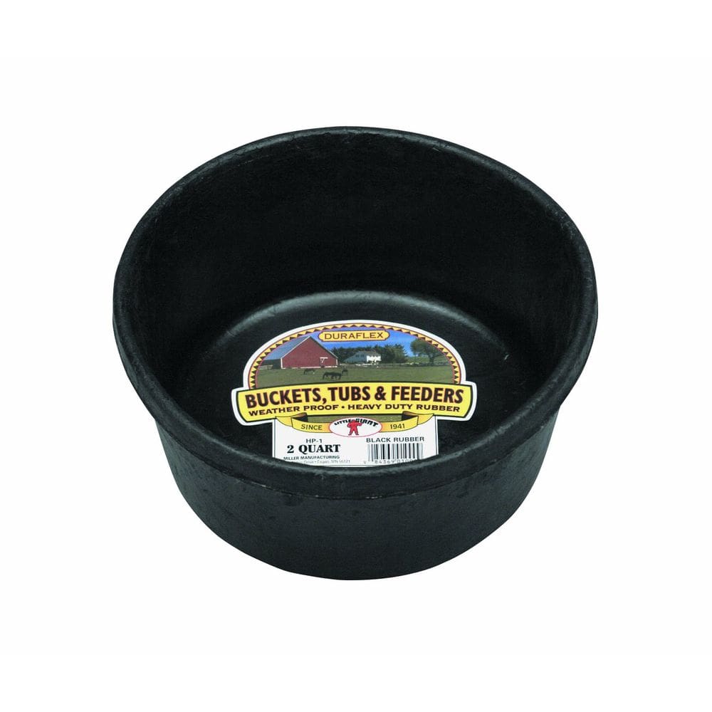 Banheira de borracha Little Giant Heavy Duty de 2 litros durável