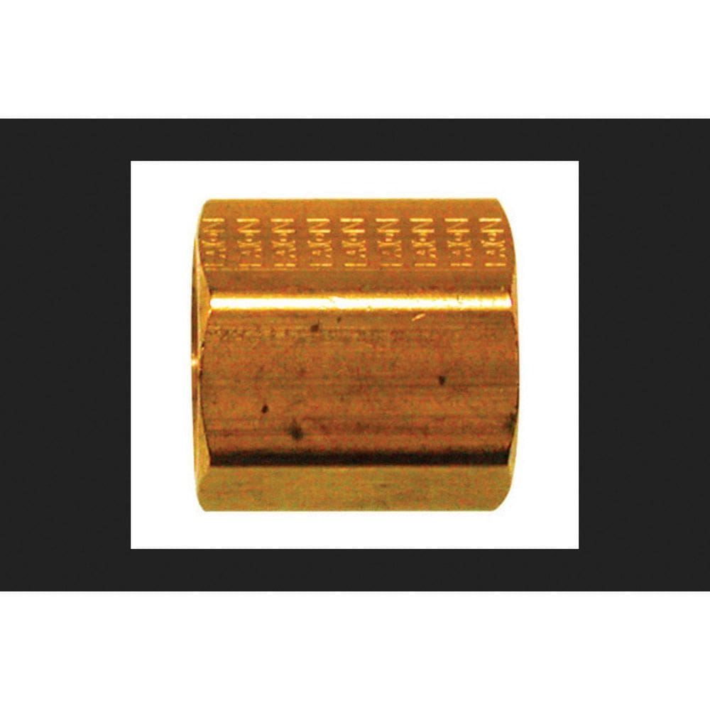 Encaixe de tubulação de união invertida Flare Flare de 3/8” JMF Yellow Brass