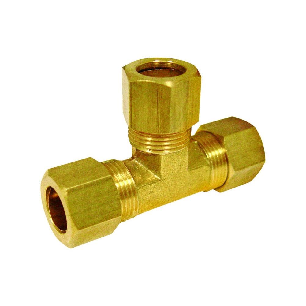 Encaixe de tubo de mangueira JMF 7/8” Compression Brass Tee