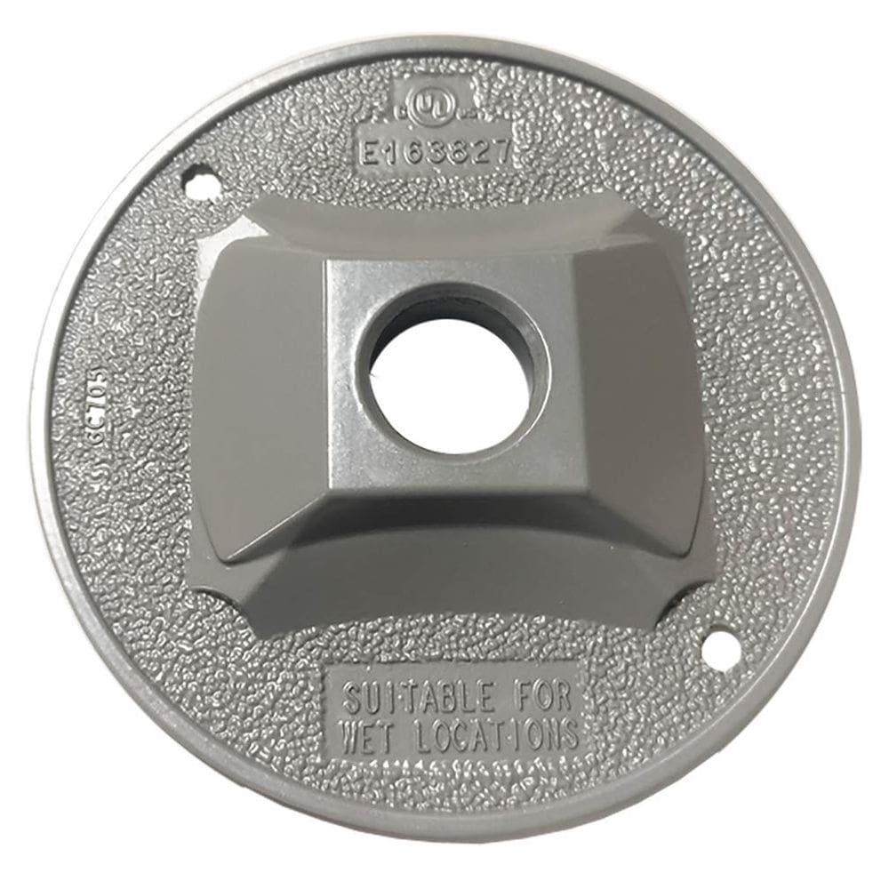 Tampa de suporte de lâmpada Sigma Electric 1/2 polegada cinza