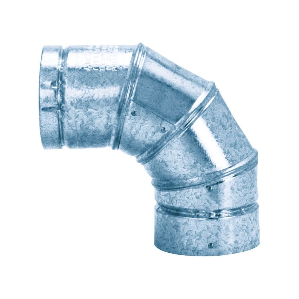 Tubo de fogão de alumínio ajustável de 90° Cotovelo de 10 cm Selkirk