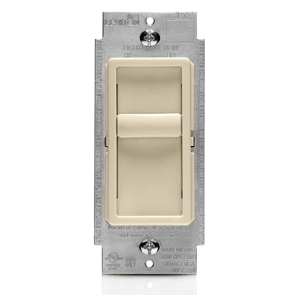 Interruptor de intensidade Leviton SureSlide 6672-1LT para lâmpadas LED