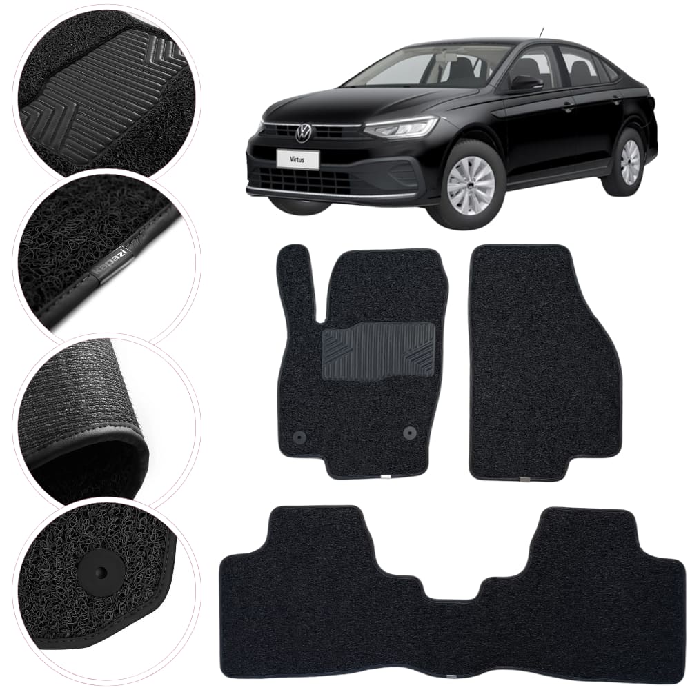 Tapete Kapazi Automotivo Vw Virtus 18 a 25 Diversas Cores