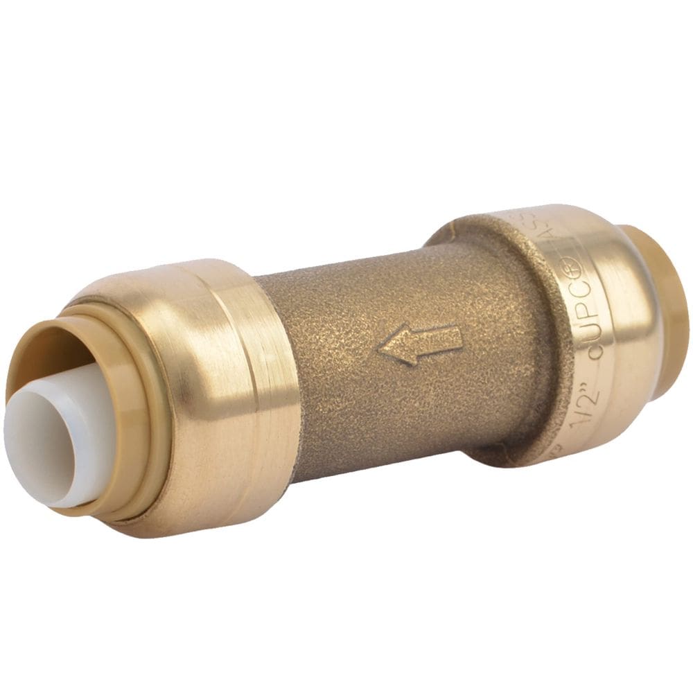Válvula de retenção SharkBite de 1/2” em latão Push-to-Connect