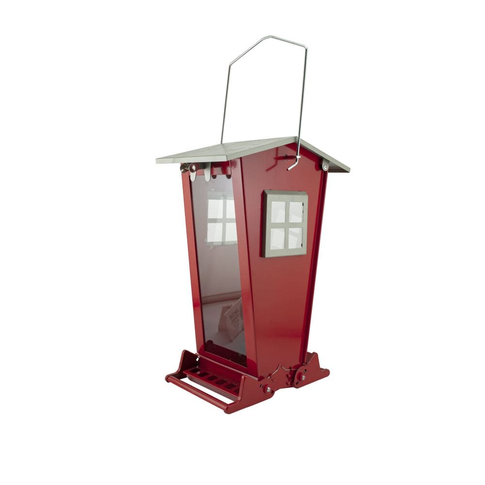 Alimentador de vida selvagem Alimentador Woodlink com poleiros à prova de esquilo