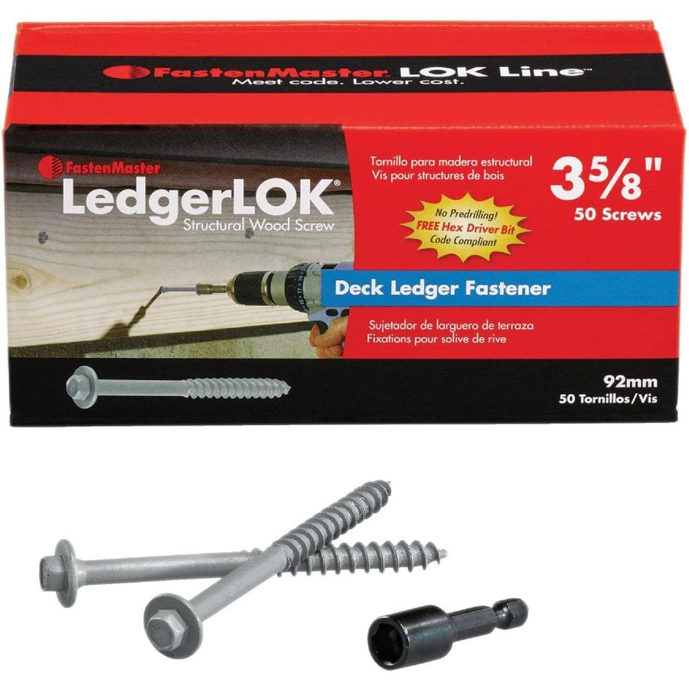 Parafuso FastenMaster FMLL358-50 LedgerLok 9 cm 50 unidades