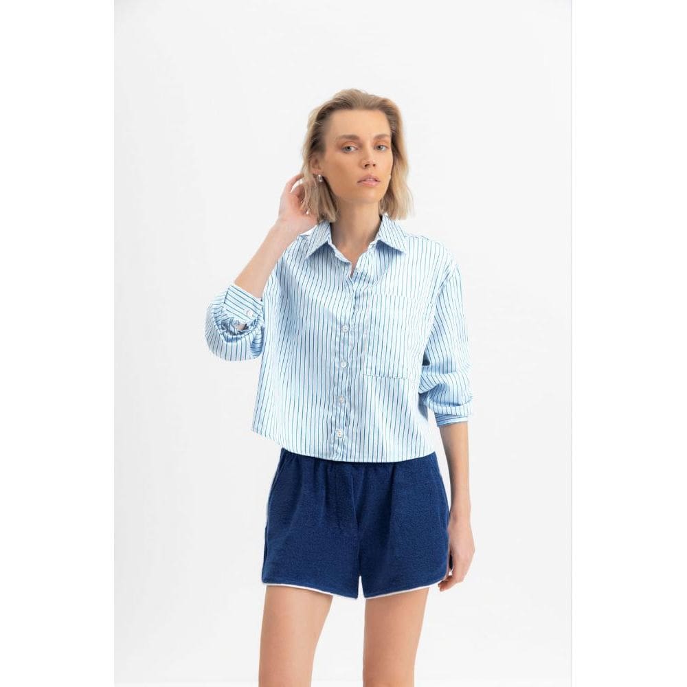Camisa feminina listrada Essendi