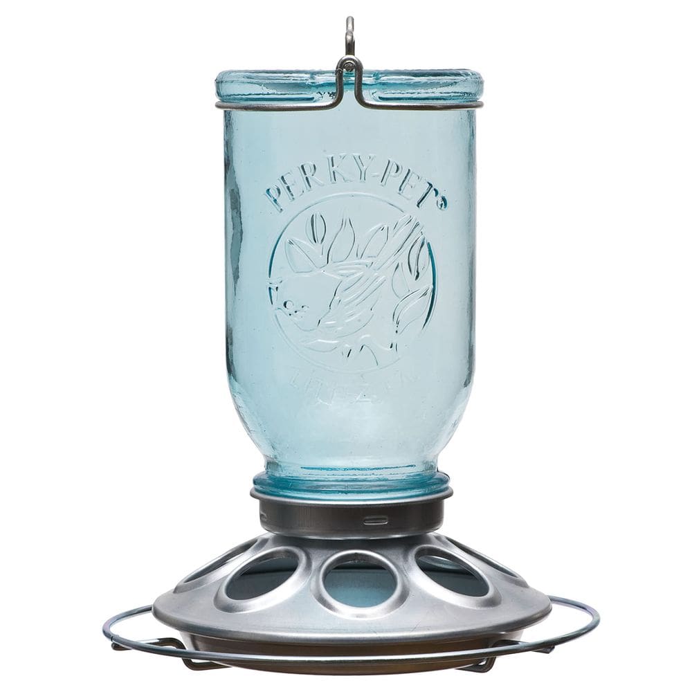 Alimentador para Pájaros Perky-Pet Frasco Mason de 1 lb de Capacidad de Semillas