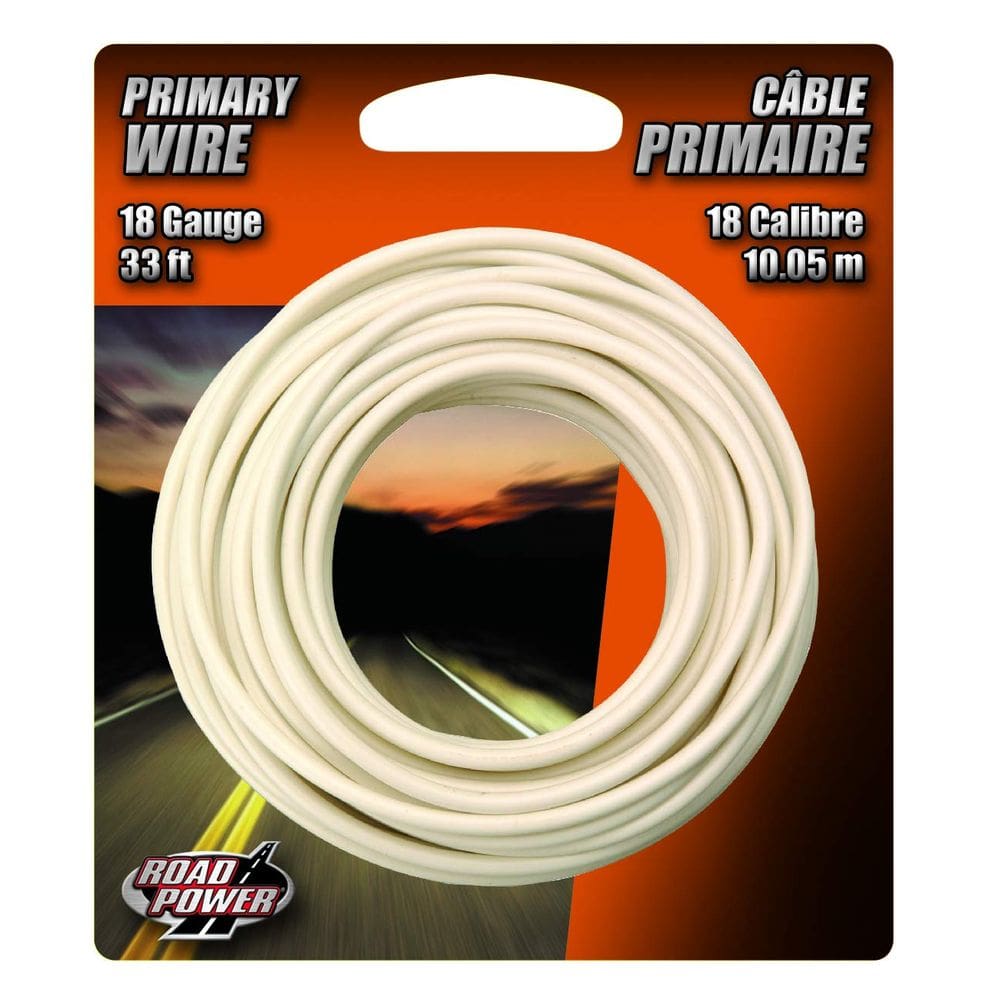 Fio automotivo Coleman Cable 18 Gauge 10 m branco